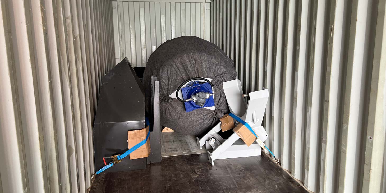 Loading Concrete Mixer Drum