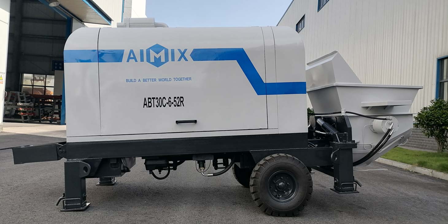ABT30C Small Concrete Pump Ready to Indonesia