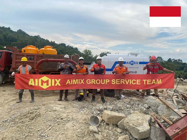ABT30C Trailer Pump Working in Indonesia