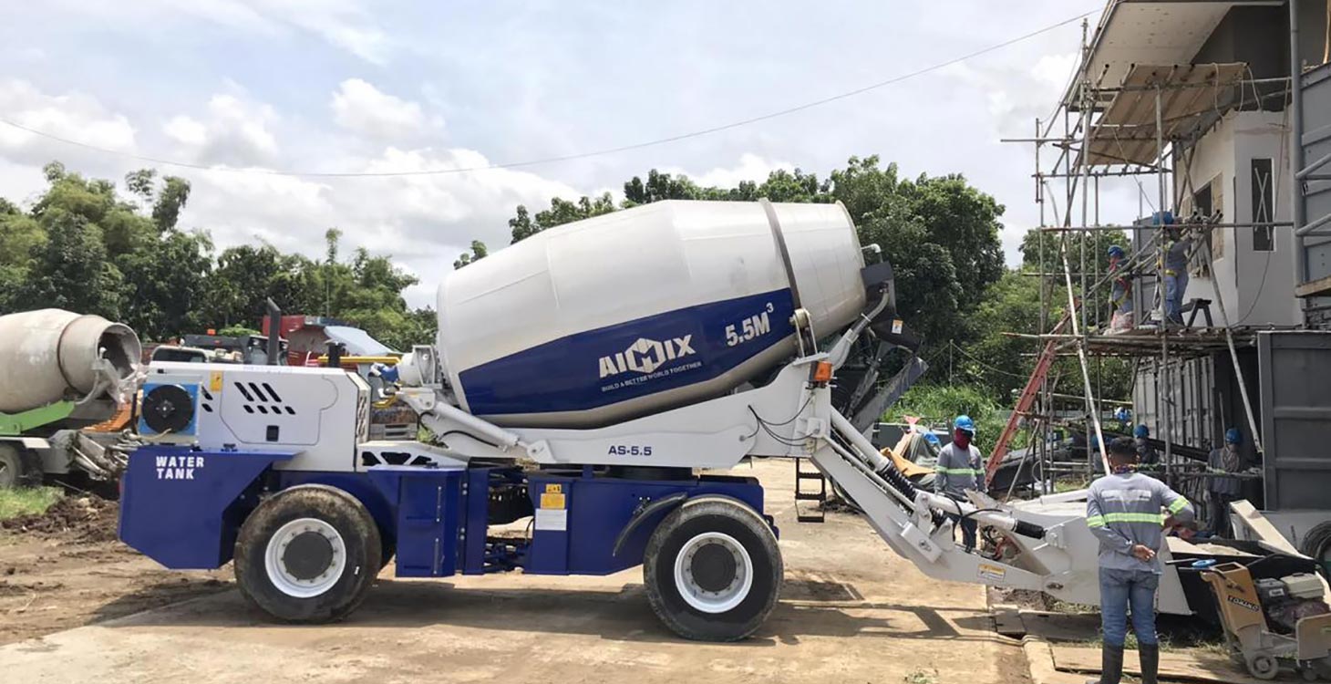 AS-5.5 self loader mixer for building construction