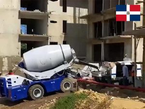 Aimix Self Loading Mixer and Concrete Pump Working in The Dominican Republic