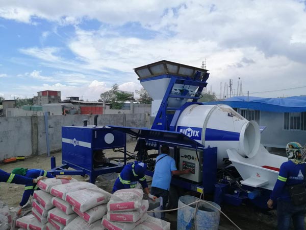 Mixer pump for house construction