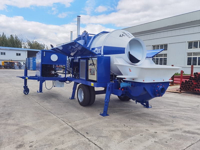 ABJZ40C Diesel Concrete Pump and Mixer in Guatemala