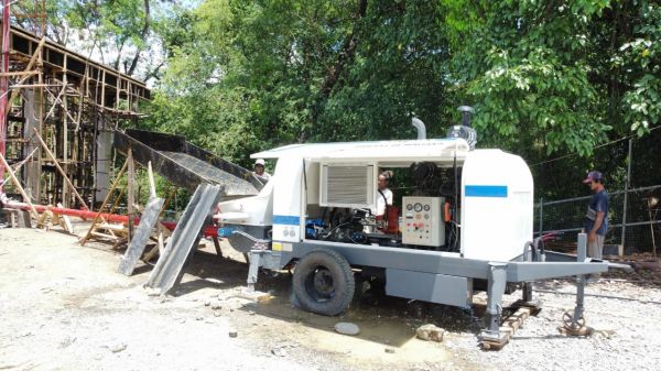 ABT40C Diesel Concrete Pump Working in Timor-Leste