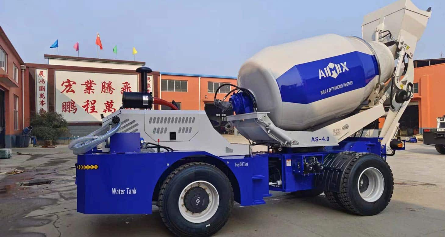 AS-4.0D Concrete Self Loading Mixer Truck Was Delivered to Antigua and Barbuda