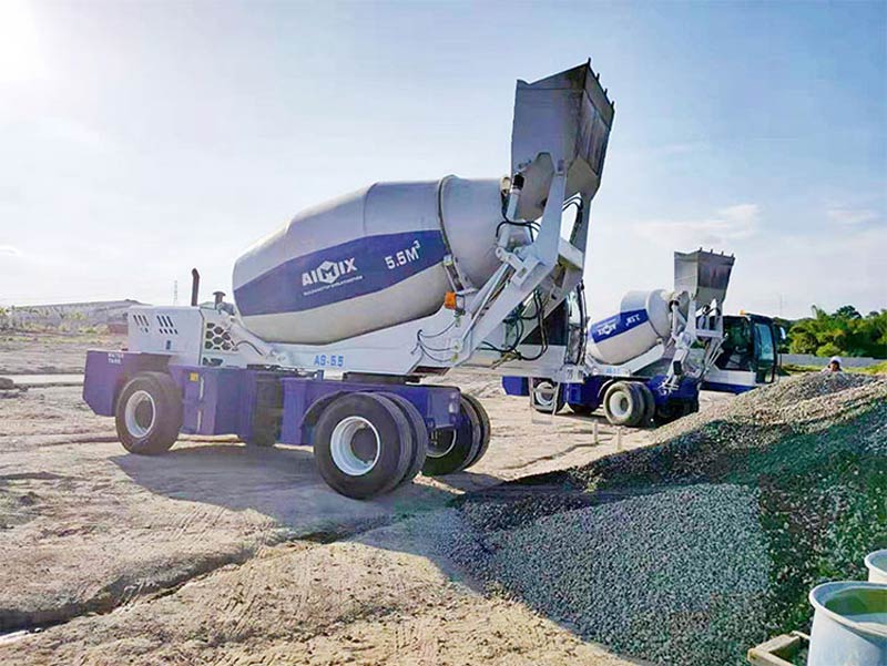 AS-5.5 Self Concrete Mixer in Bolivia