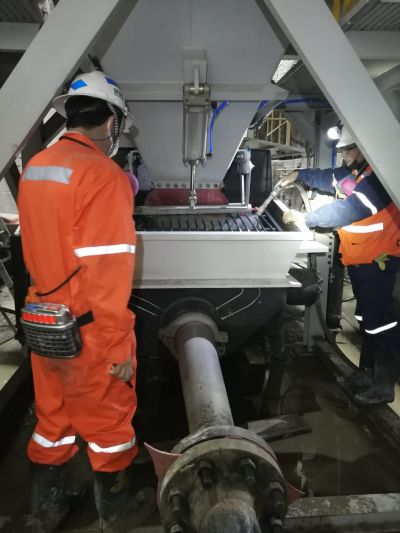 Testing ABT80D Concrete Pump in Peru