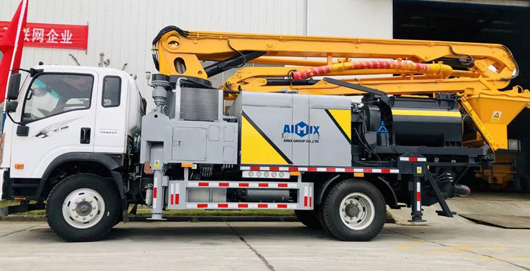 boom pump truck in Peru