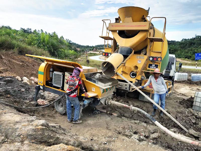 Concrete Pump for Slope Protection Construction