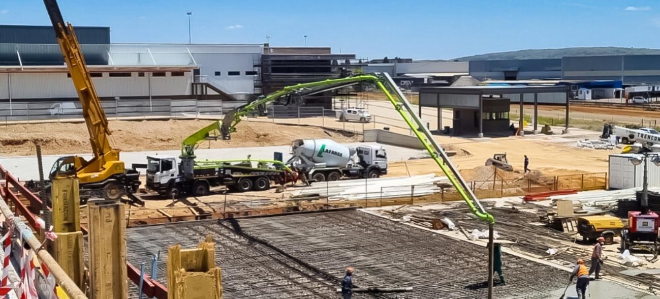 concrete pump truck operation