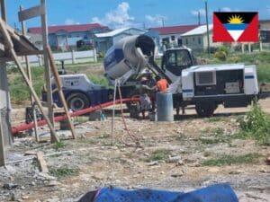 Promoting House Construction in Antigua by Self Loading Concrete Machines