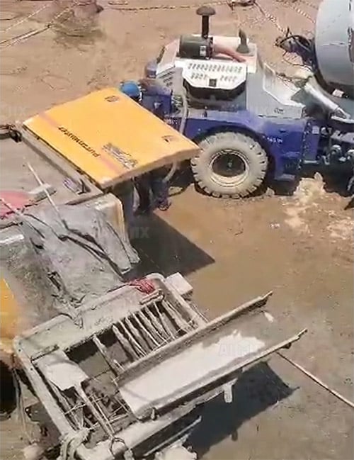 AS-3.5 Self Loader Concrete Mixer for House Construction in Zimbabwe
