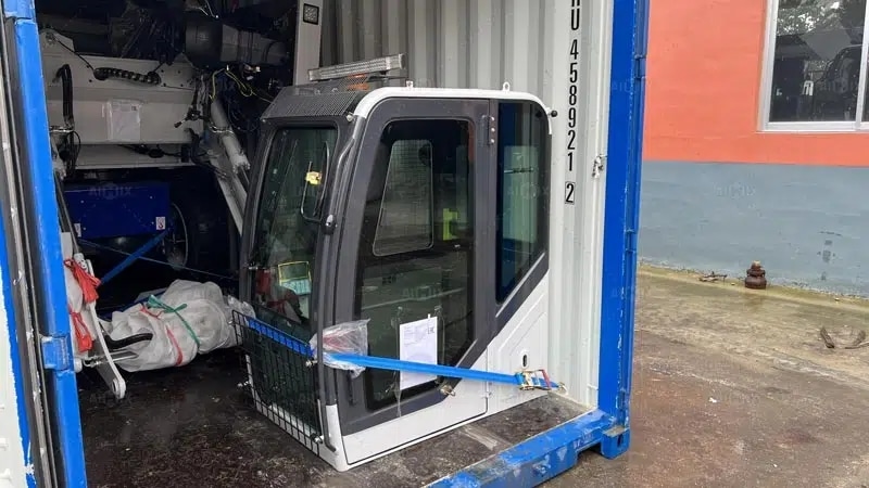 unloading concrete mixer self loading to Bangladesh