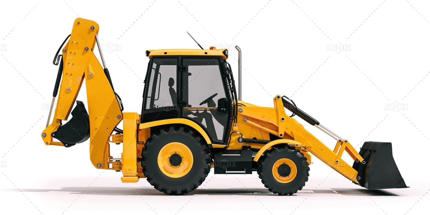 backhoe in AIMIX