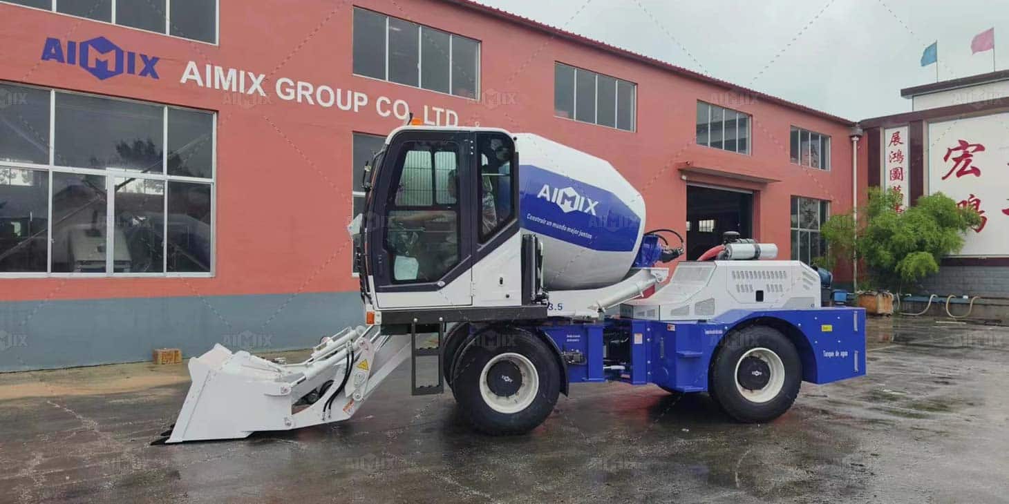 Peru Client Using AIMIX Self Loading Concrete Mixer for Mine Filling Project