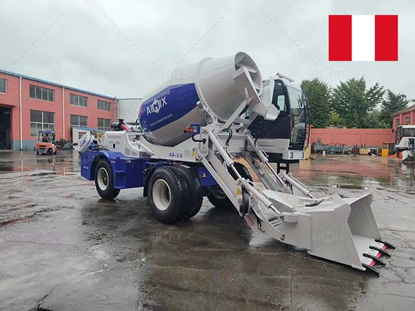 self loading mixer in Peru for filling mines