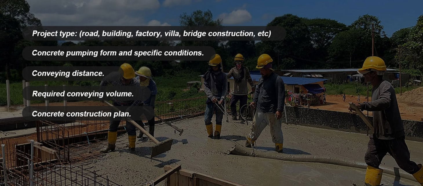 Assess your specific project to choose a concrete pump trailer
