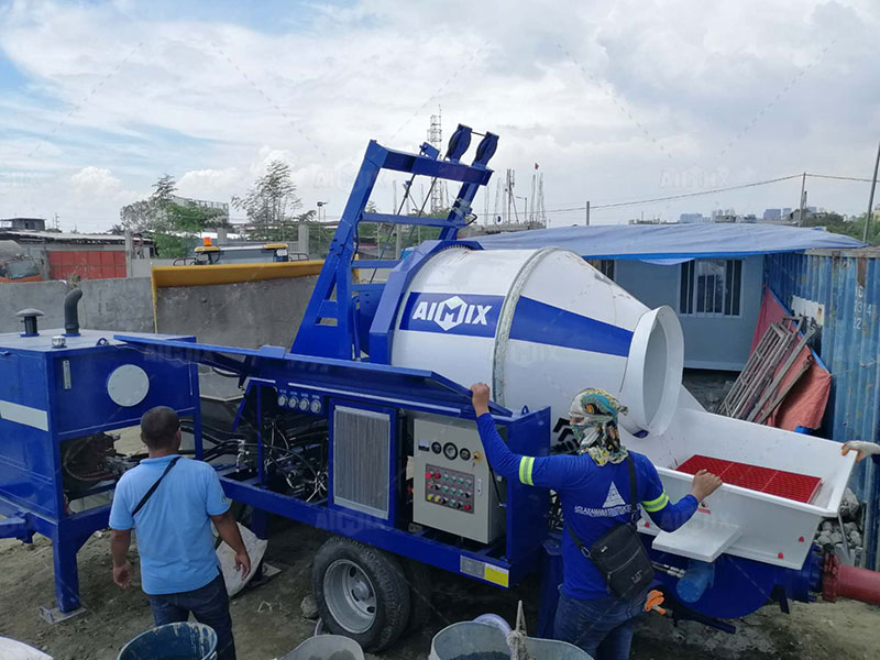 Concrete Mixer Pump for Warehouse Project in Malaysia