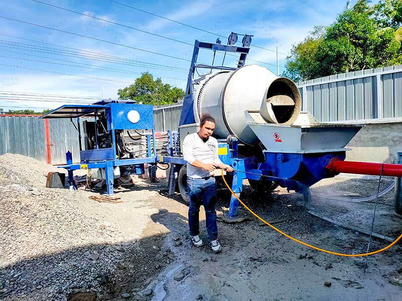 Concrete Mixer Pump for Warehouse Project in the Philippines