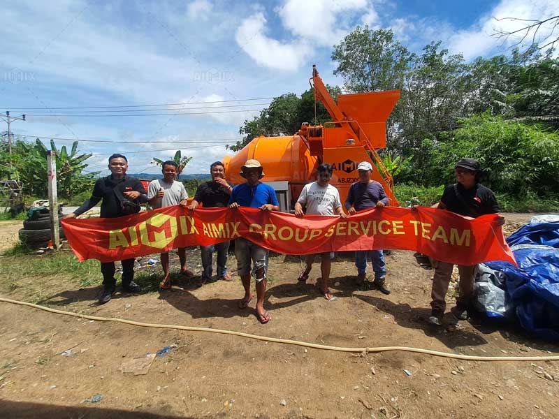Mixer Pump for Building Project in Indonesia