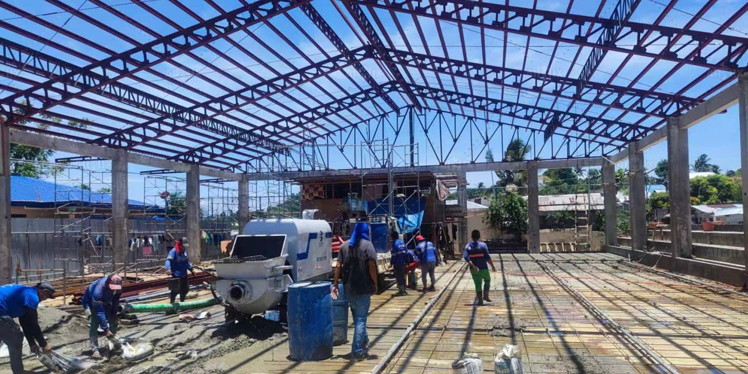 ปั๊มคอนกรีตขนาด 30 ลบ.ม. สำหรับโครงการวิลล่ารีสอร์ทริมทะเลในฟิลิปปินส์