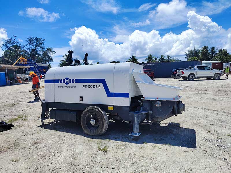 ABT40C Diesel Concrete Pump for Building Construction in the Dominican Republic