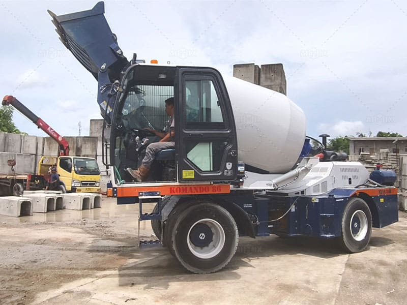 AS-4.0 Self Loader Mixer For Precast Concrete Elements Production in Cilegon