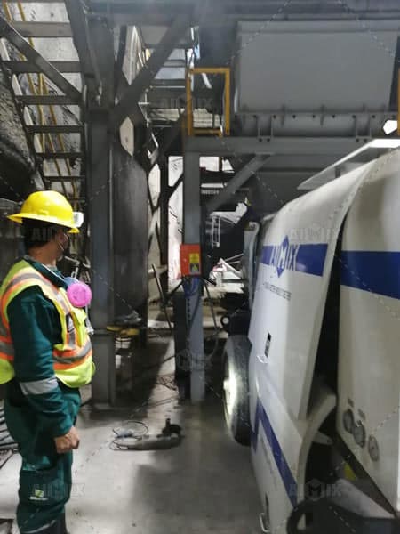 Electric Trailer Concrete Pump for Tunnel Construction in Peru