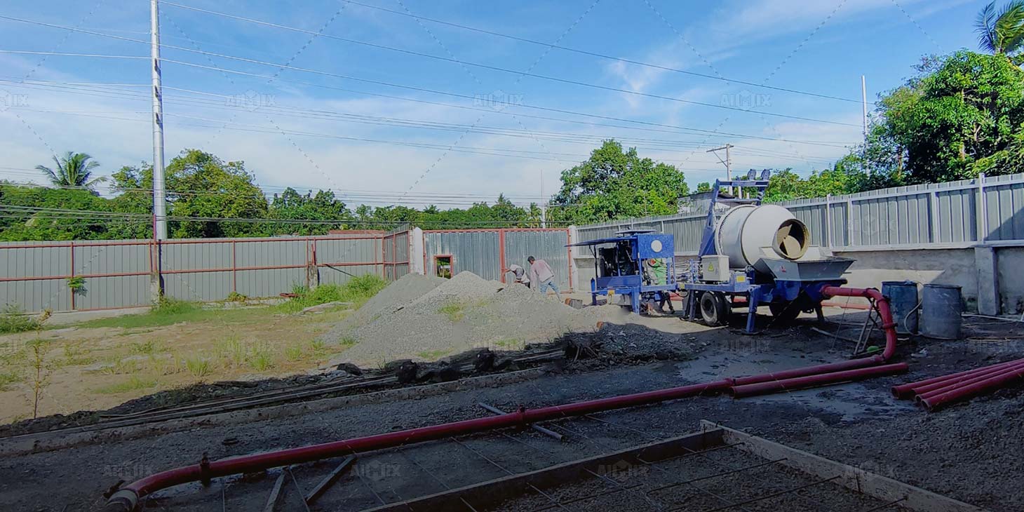 cement mixer with pump