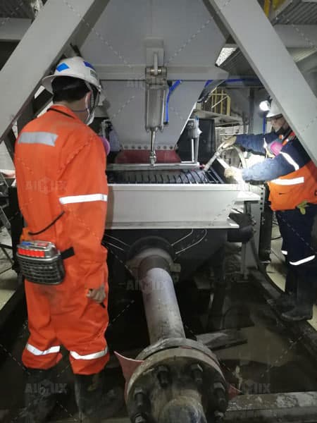 trailer Concrete Pump in Peru