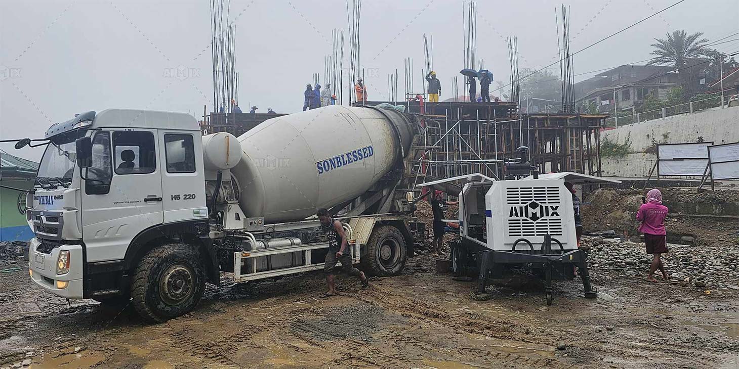 ABT40C Concrete Pump Pumping Concrete For Building