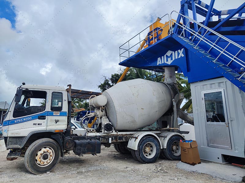 AJYG25 Dry Ready Mix Plant for factory construction