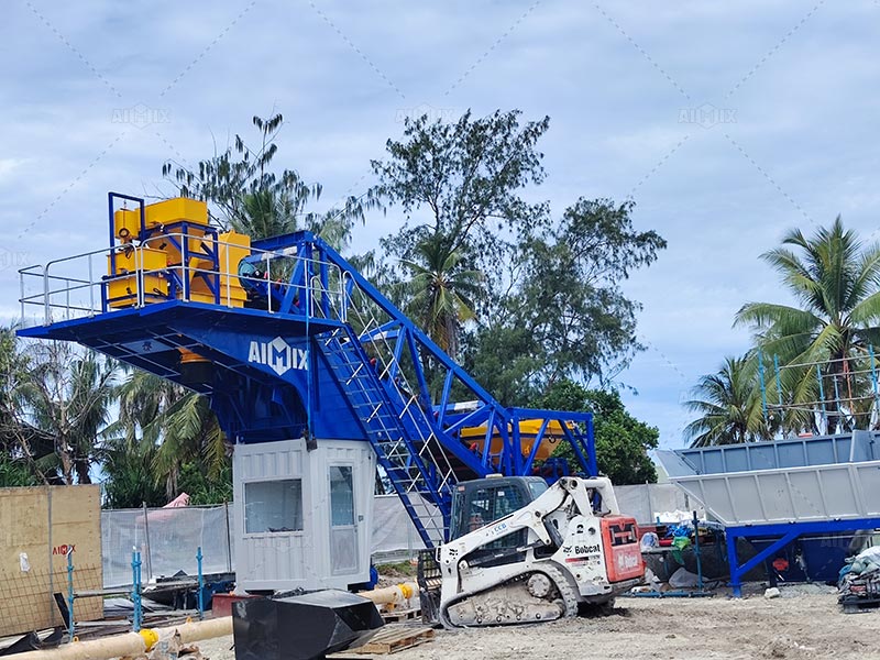 AJYG25 Dry Ready Mix Plant in Australia for factory construction