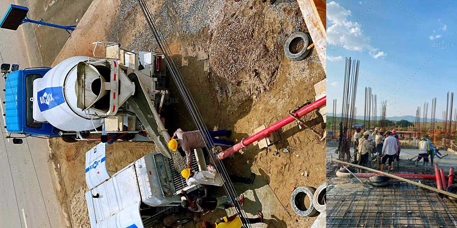 Portable Concrete Pump for Sale Application for Warehouse Construction