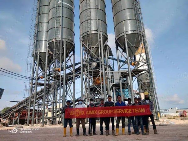 service for AJ120 ready mix concrete plants in Indonesia