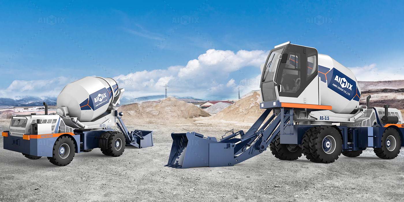 New hydraulic type of self loading mixer
