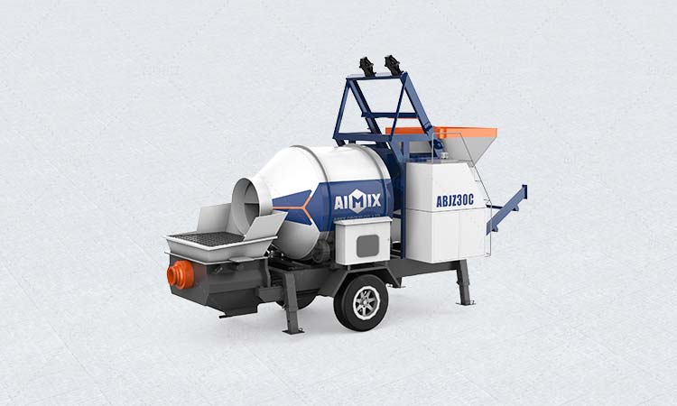 ABJZ30C Diesel Concrete Mix Pump in Indonesia