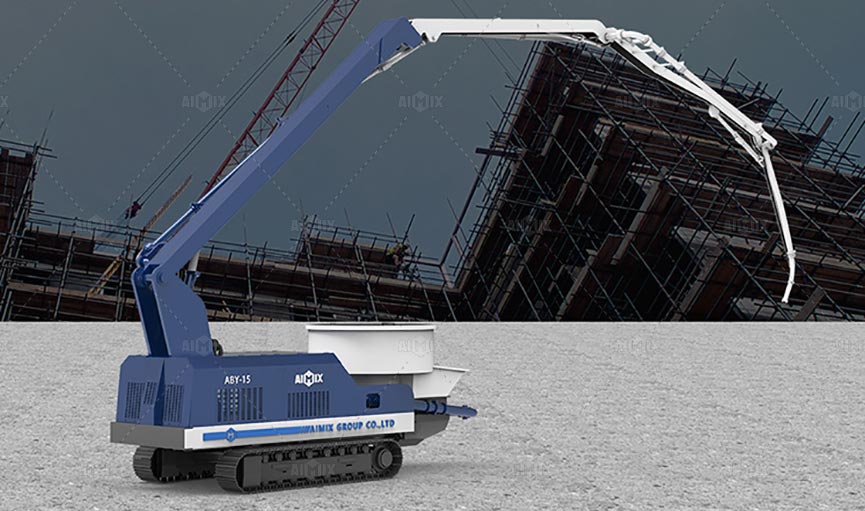 ABY15 placing boom mixer pump crawler type for sale in Dubai