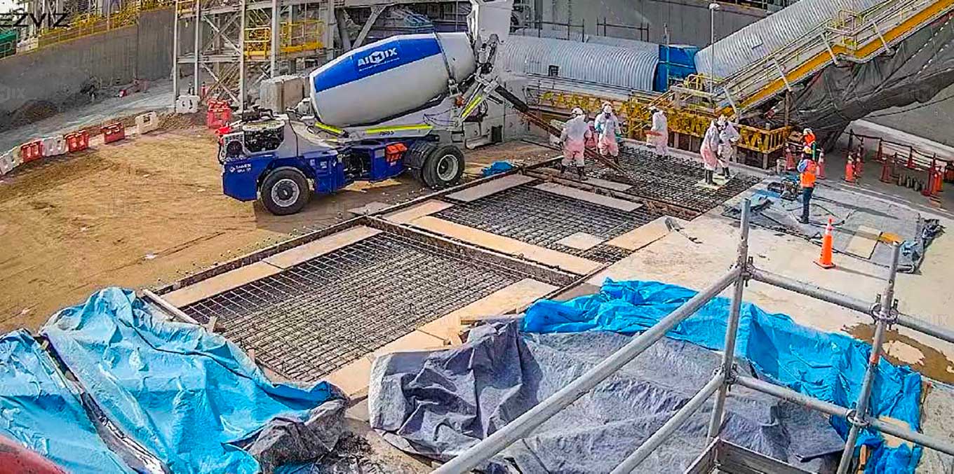 AIMIX Concrete Mixing and Pumping Solutions Used for Factory Expansion in Peru