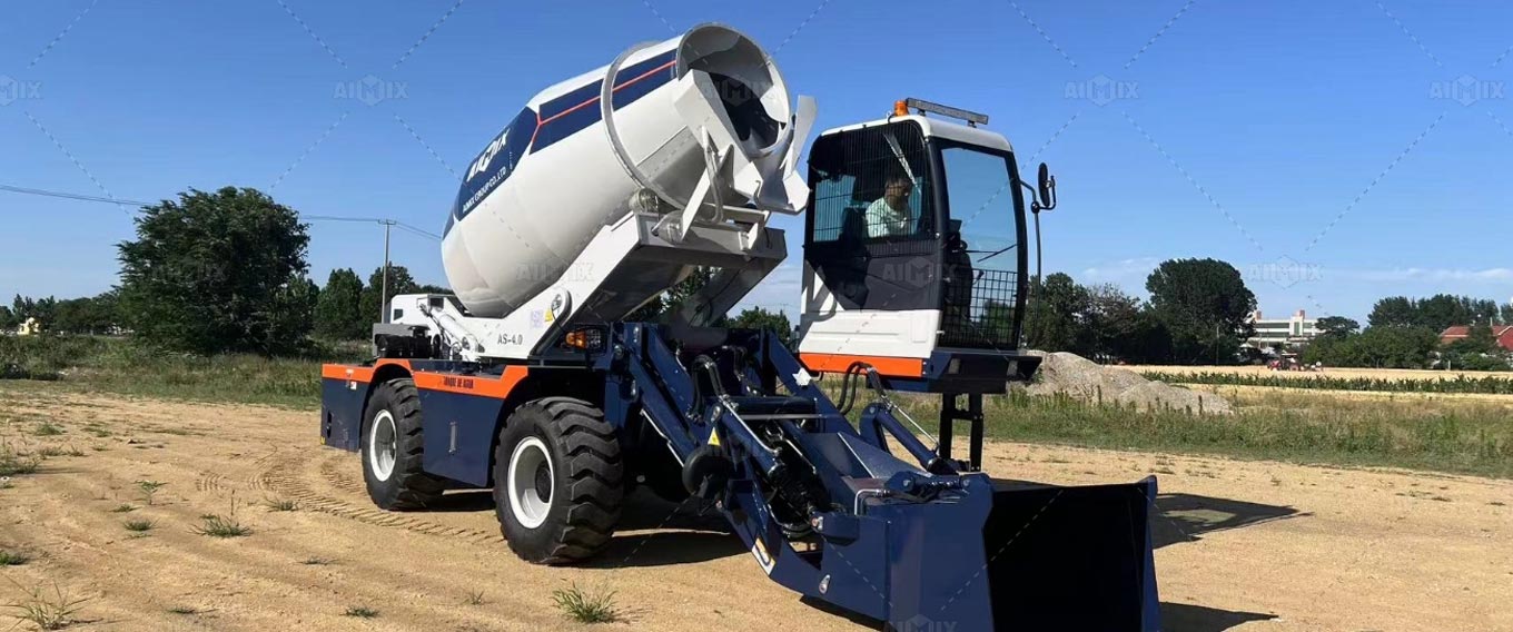 AS-4.0 self loading concrete mixer for sale in Kenya - AIMIX Group