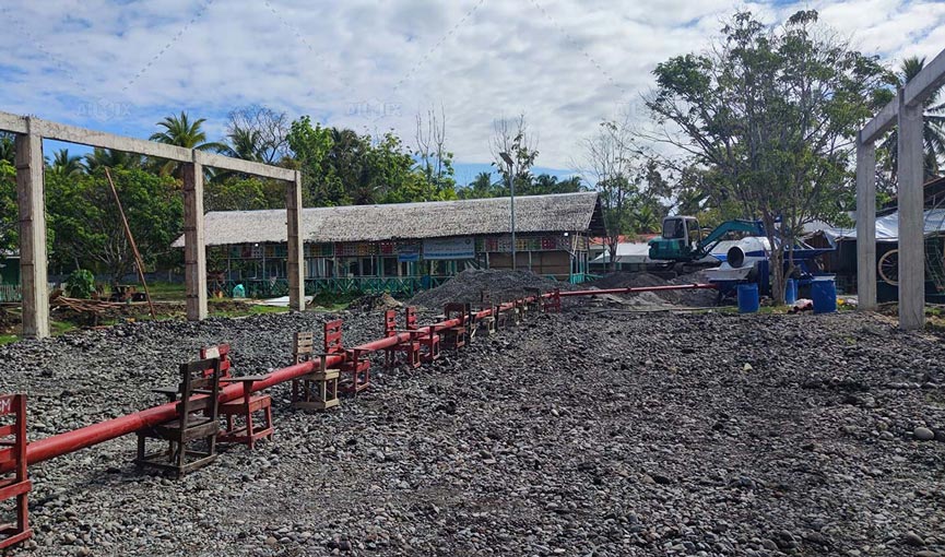 Mixer Pump Concrete in The Philippines for Building a Mosque