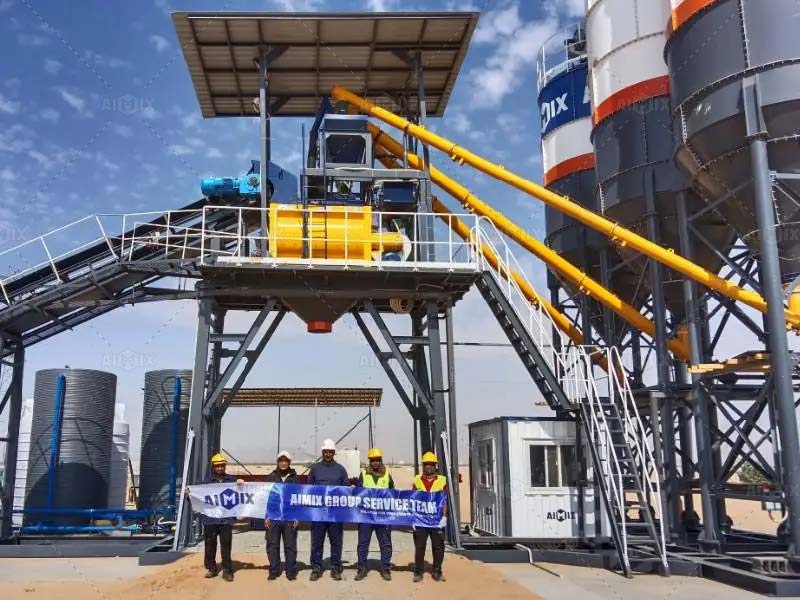AIMIX after-sales team for best service for concrete plant in Saudi Arabia