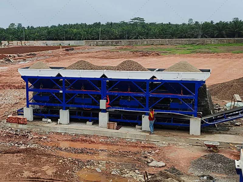 Aggregate Batching Measurement for Portable Concrete Plant