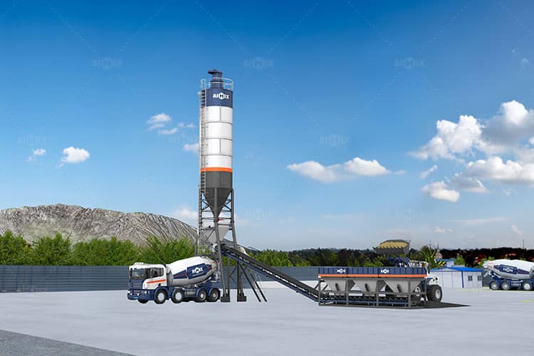 25 - 50 cubic meters per hour Dry Batching Plant