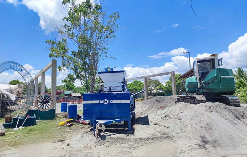 ABJZ40C Diesel Mixer Concrete Pump for Mosque Construcion Project