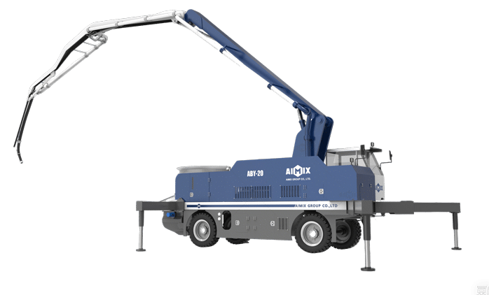 ABY-20 Wheeled Boom Concrete Pump Mixer