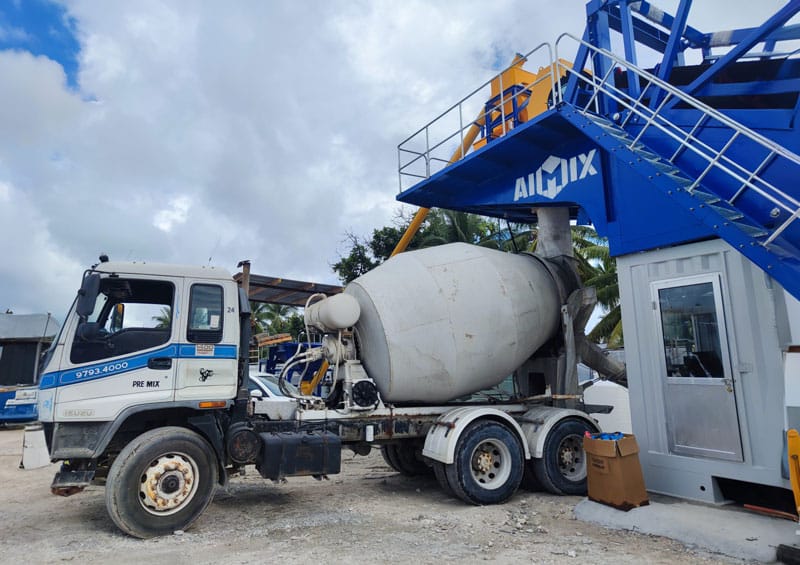 AJYG-25 Dry Mix Concrete Plant in Kiribati