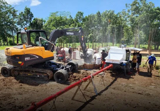 Stationary Pump for Villa Construction