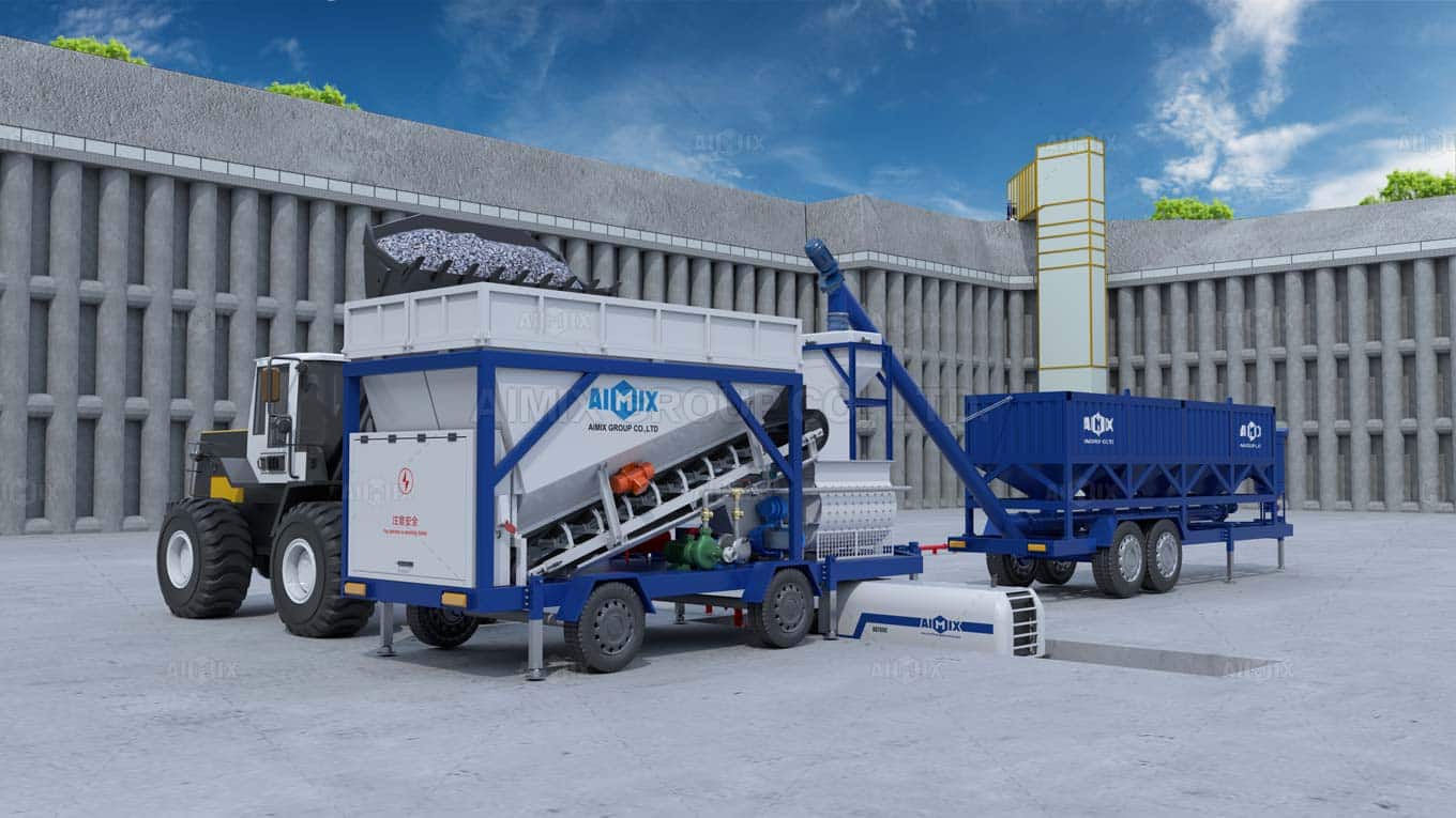 AJSY series compact concrete batching plant price - cheaper
