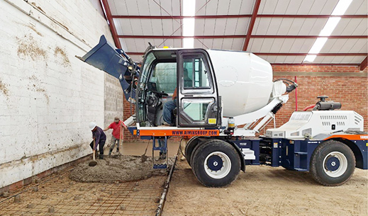AS-3.5 Self Loading Mixer for Factory Construction in Guatemala